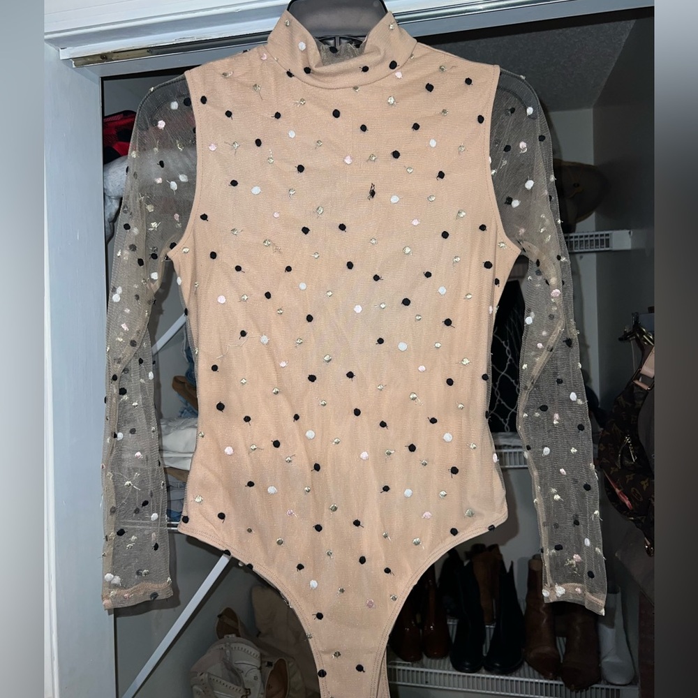 Polka dot bodysuit